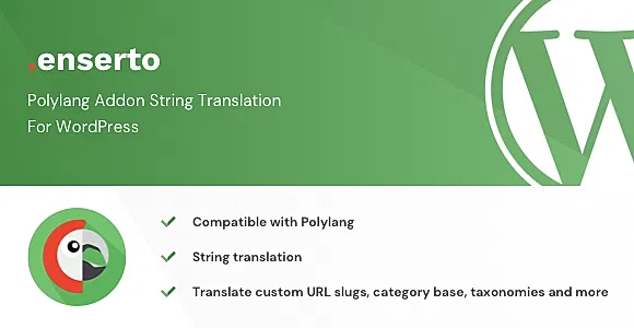 Enserto - Polylang Addon String Translation WordPress Plugin