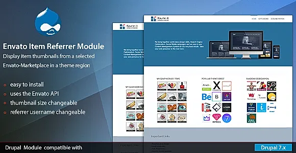 Envato Item Referrer Module for Drupal 7