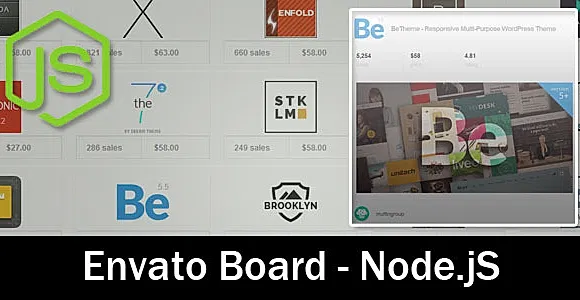 EnvatoBoard - Node.jS Application