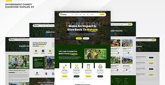Environ - Environment Charity Elementor Template Kit