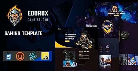 Eoorox - React Gaming and eSports Template