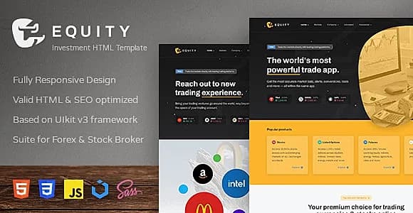 Equity - Investment and Forex HTML Template