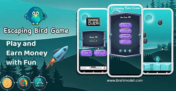 Escaping Bird Game - Play to Earn Money with Admin Panel and Admob