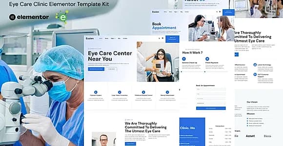 Essien - Eye Care Clinic Elementor Template Kit