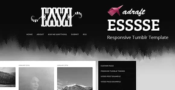 ESSSSE - Responsive Tumblr Theme