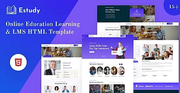 Estudy-Online Education Learning & LMS HTML Template