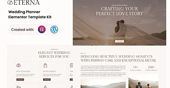 Eterna - Wedding Planner Elementor Template Kit
