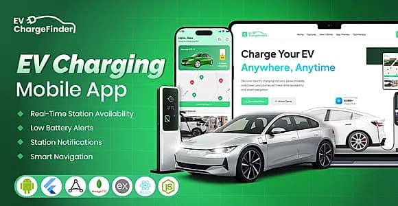 EV Charging Station Finder App with Booking & Admin Panel | Flutter EV Charging System