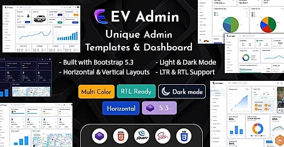 EVadmin - Bootstrap Admin HTML Template