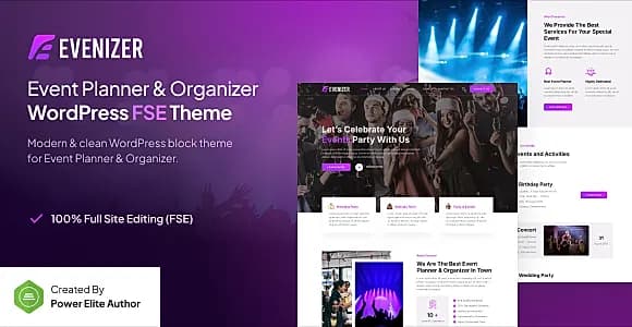 Evenizer WordPress Theme