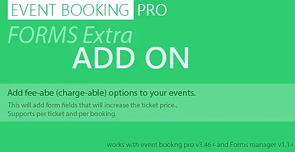 Event Booking Pro Forms Extra WordPress Plugin