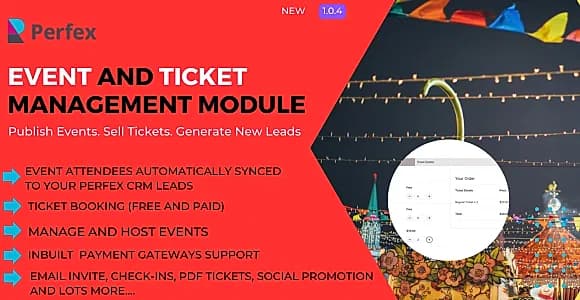 Event Management and Ticket Booking Module for Perfex