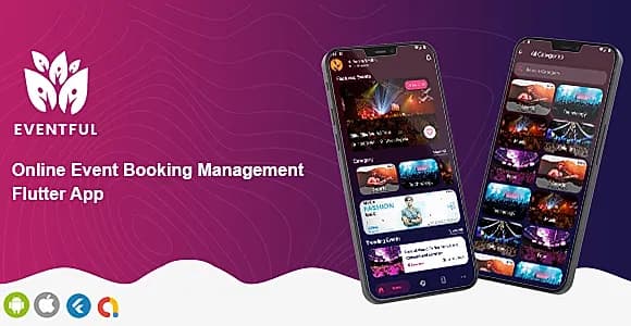 Eventful - Online Event Booking Management Flutter UI Template