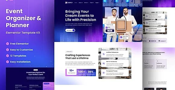 Evently - Event Organizer & Planner Elementor Template Kit