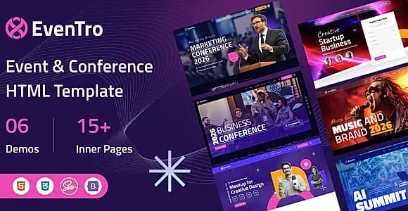EvenTro - Event & Conference HTML Template