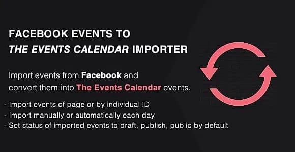 Events Importer from Facebook to The Events Calendar Addon - PRO