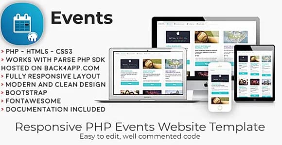 Events | PHP Event Sharing Web Template