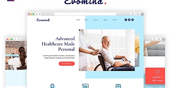 Evomind - Home Healthcare Services Elementor Template Kit