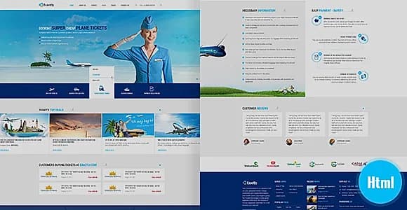 Exactly - Booking Travel Template