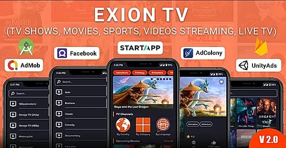 Exion TV - Watch Live TV with Movies (Live Streaming, IPTV, Shows, Series)