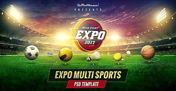 Expo - Multi Sports Event PSD Template