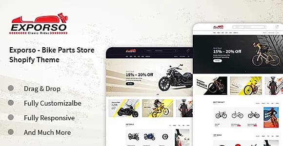 Exporso -  Car Parts  & auto Accessories Store Shopify Theme