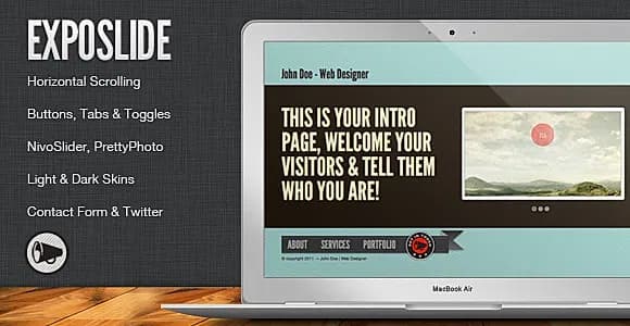 ExpoSlide - Creative One Page Html Template