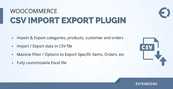 Extendons: WooCommerce CSV import Export WordPress Plugin