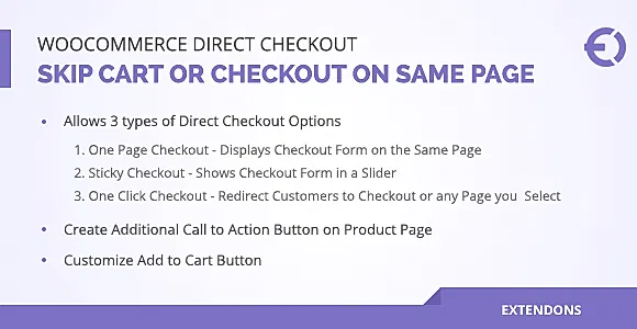 Extendons Woocommerce Direct Checkout WordPress Plugin