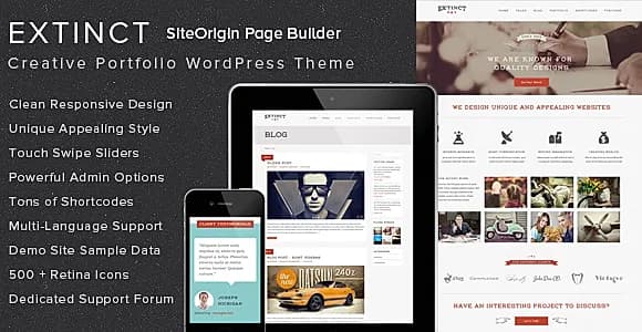 Extinct WordPress Theme
