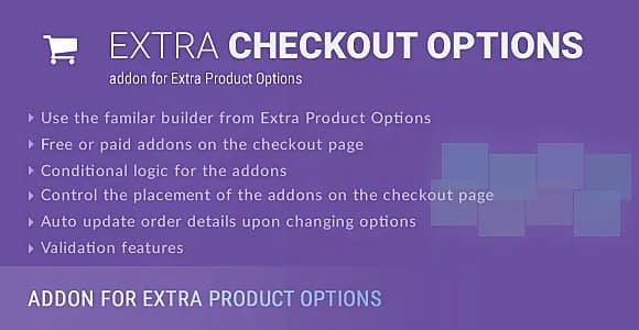Extra Checkout Options (addon for Extra Product Options & Add-Ons for WooCommerce) WordPress Plugin