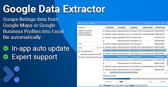 Extrax - Google Data Extractor
