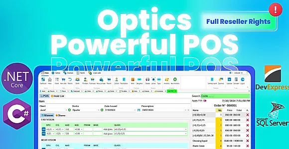 EzziOptics Optical Shop Management system
