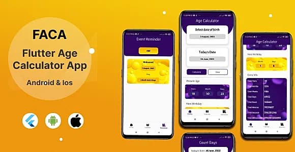 FACA - Flutter Age Calculator App