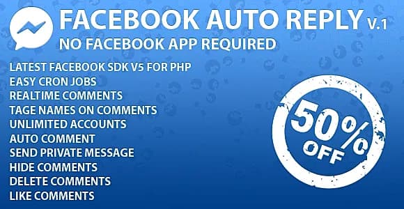 Facebook Auto Reply V.2.0.1 (SAAS Ready)