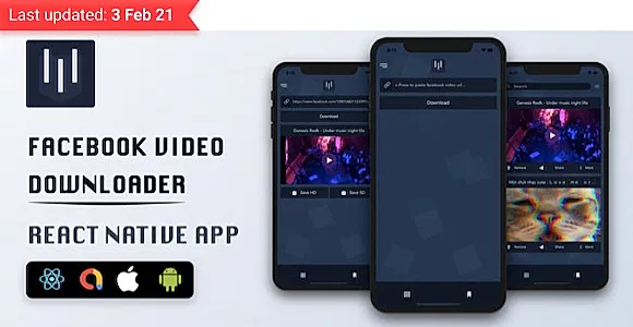 Facebook Video Downloader - React Native App