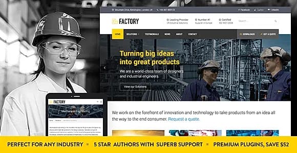 Factory WordPress Theme