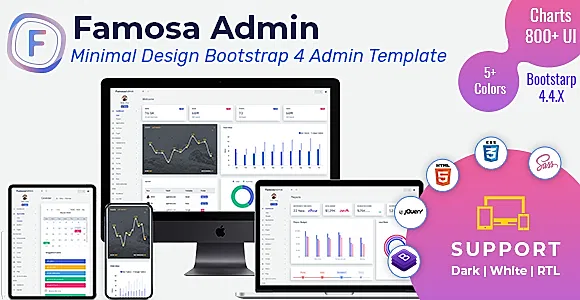 Famosa Admin Template Dashboard Web Apps