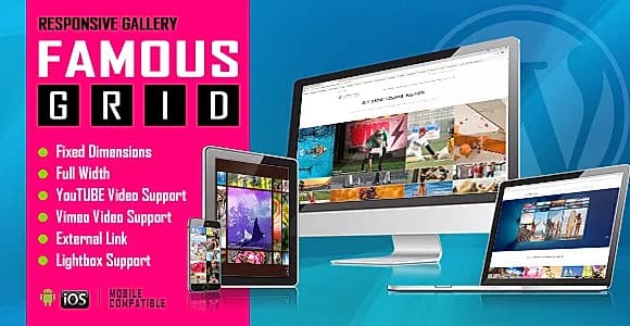 Famous - Responsive Image And Video Grid Gallery WordPress Plugin
