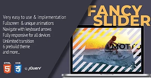 Fancy Slider jQuery Plugin (Fully Responsive|Full Screen)