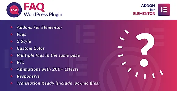 Faq for Elementor WordPress Plugin