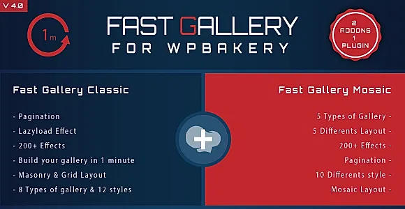 Fast Gallery for Visual Composer WordPress Plugin