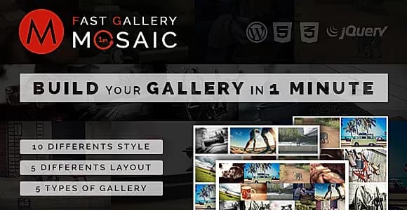 Fast Gallery Mosaic WordPress Plugin