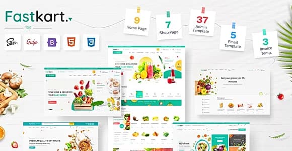 Fastkart - Multipurpose eCommerce  + Admin HTML Template