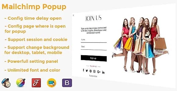 FAT Mailchimp popup WordPress Plugin