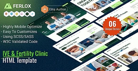 Ferlox – IVE & Fertility Clinic HTML Website Template