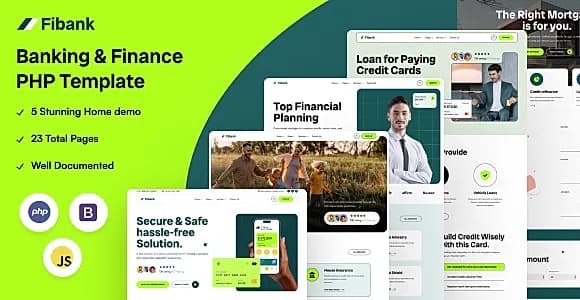 Fibank - Banking & Finance PHP Template