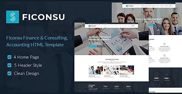 Ficonsu - Consultant Finance HTML Templates