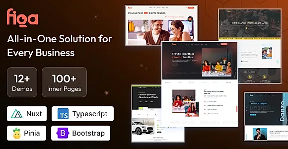 Figa - Multipurpose Nuxt Template for SaaS, Startup & Agency