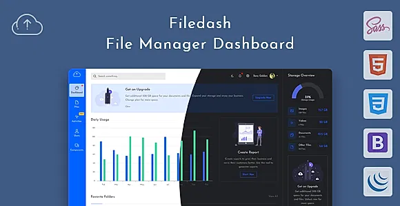 Filedash - File Manager Dashboard